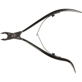 Кусачки для кутикулы DEWAL 6 мм, черные глянцевые Кусачки для кутикулы DEWAL 6 мм, черные глянцевые